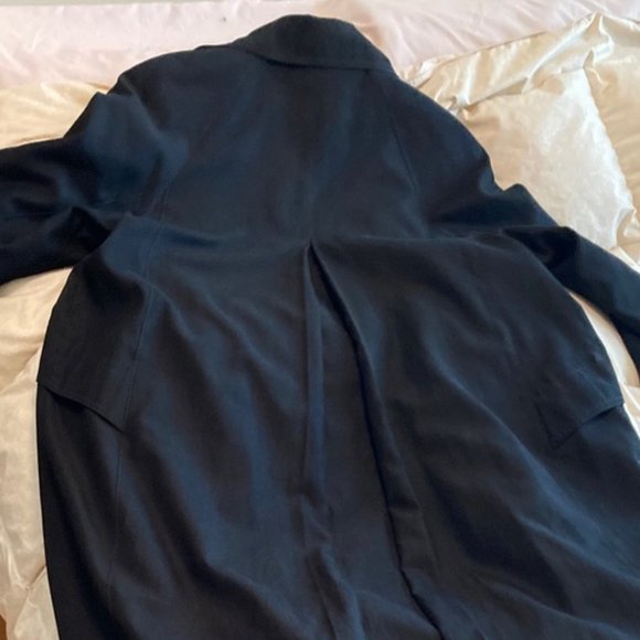 Gallery long black lined swing coat - Picture 5 of 12